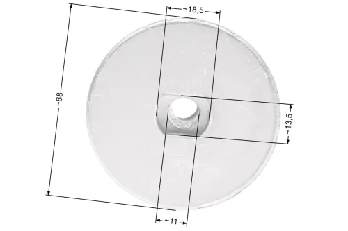 Adapter kosiarki Castel Garden PAN504 22.2mm