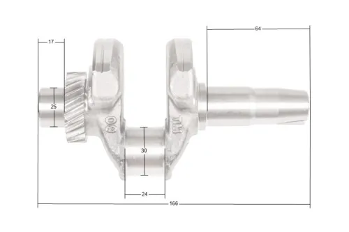 Wał korbowy Loncin LC3500i LC170F-3 CZĘŚĆ ORYGINALNA