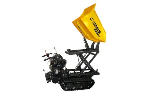 Cedrus CEDTR500GE-HD Transporter spalinowy gąsienicowy z górnym wysypem, Loncin G270F, ładowność 500 kg
