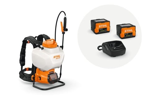 Stihl SGA 60 Opryskiwacz akumulatorowy, zestaw z 2× akumulatorem AK 10 i ładowarką AL 101, zbiornik 15 l