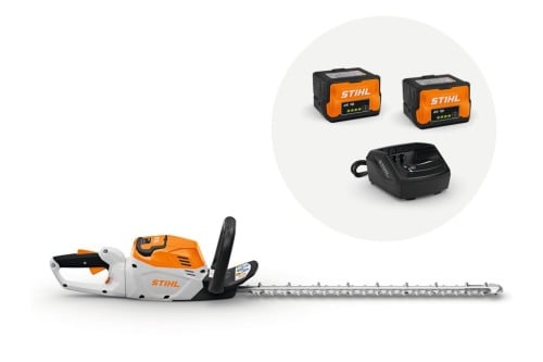 Stihl HSA 60 Nożyce akumulatorowe do żywopłotu, zestaw z 2× akumulatorem AK 30 S i ładowarką AL 101, listwa 60 cm