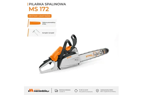 Stihl MS 172 Pilarka spalinowa, moc 1,4 kW / 1,9 KM silnik 2-MIX