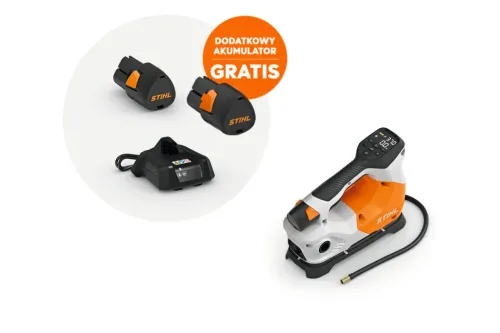 Stihl KOA 20 Kompresor akumulatorowy, zestaw z akumulatorem AS 2 i ładowarką AL 1