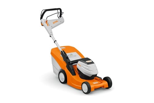 Stihl RMA 443 PV Wyprzedaż Kosiarka, bez akumulatora i ładowarki, przeznaczona do koszenia trawników o średniej wielkości