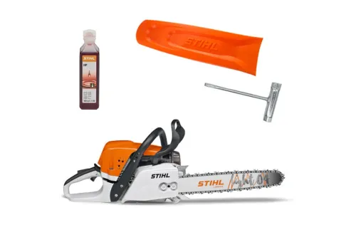Stihl MS 391 Pilarka spalinowa, moc 3,3 kW / 4,5 KM silnik 2-MIX, pompa olejowa z regulacją wydajności, 40CM