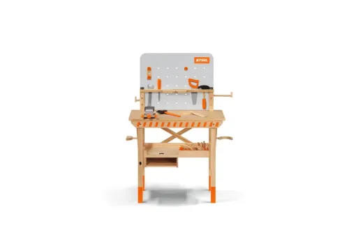 Stihl Drewniany stół warsztatowy dla dzieci