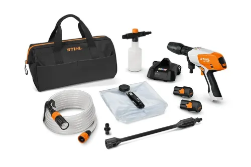 Stihl RCA 20 Myjka wysokociśnieniowa z 2 x akumulator AS 2 i ładowarką AL 1