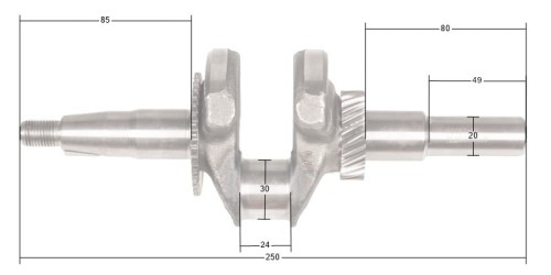 Wał korbowy Loncin G200F(D) zam.130290787-0001 CZĘŚĆ ORYGINALNA