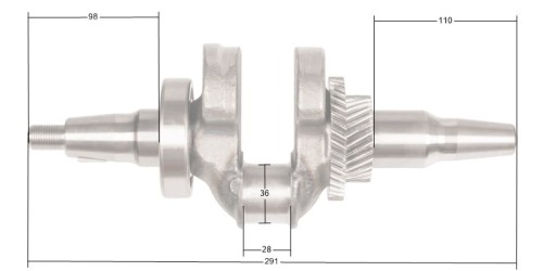 Wał korbowy Loncin LC8000(D)-AS LC190F CZĘŚĆ ORYGINALNA