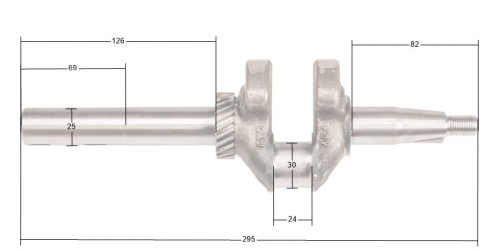 Wał korbowy Loncin LC1P70FCD-P LC1P70FC-P CZĘŚĆ ORYGINALNA