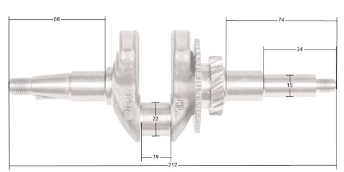 Wał korbowy Loncin LC40ZB20-1.7Q LC148F-2 CZĘŚĆ ORYGINALNA