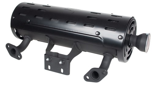 Tłumik Loncin LC2V80(T231) wylot na prawo CZĘŚĆ ORYGINALNA