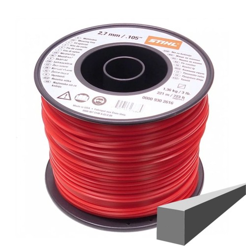 Żyłka tnąca kwadratowa Stihl Ø 2,7 mm x 208 m 