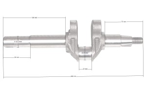Wał korbowy Loncin LC1P65FE-2 rozr. elektr. CZĘŚĆ ORYGINALNA