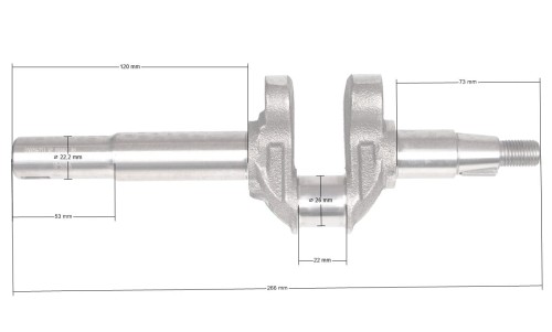 Wał korbowy Loncin LC1P65FE-2 rozr. elektr. CZĘŚĆ ORYGINALNA