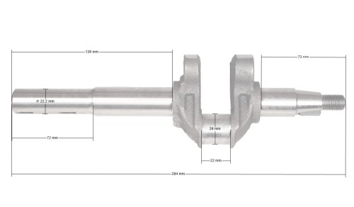 Wał korbowy Loncin LC1P65FE-2 rozr. elektr. CZĘŚĆ ORYGINALNA