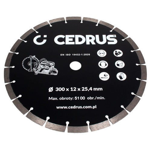Tarcza diamentowa Cedrus przecinarka spalinowa CEDPC300