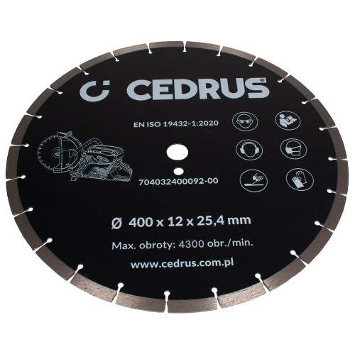 Tarcza diamentowa Cedrus przecinarka spalinowa CEDPC400-94