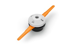 Uniwersalna głowica kosząca Stihl PolyCut 6-2 z dwoma plastikowymi ostrzami.