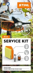 Stihl Zestaw serwisowy nr 41 do FR 410/460, FS 240/260/360/361/410/411/460/461 z filtrami i świecami w zestawie.