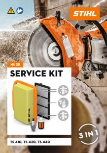 Stihl Zestaw serwisowy nr 35 TS 410, 420, 440, filtr powietrza, świeca zapłonowa, filtr paliwa