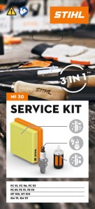 "Stihl Zestaw serwisowy nr 30 FS 89, 91, 111, HT 102/103, KM 91 – filtr powietrza, świeca zapłonowa, filtr paliwa w komplecie"