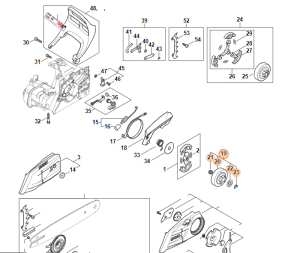 STIHL bęben sprzęgła ze stałą zębatką 3/8P 6 zębów – MS 162 172 182 212