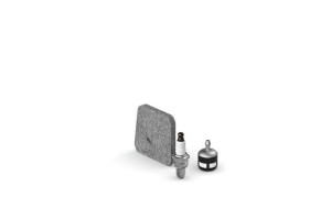 Stihl Zestaw serwisowy nr 46 do HS 45 z filtrem powietrza, świecą zapłonową i pokrywą filtra.