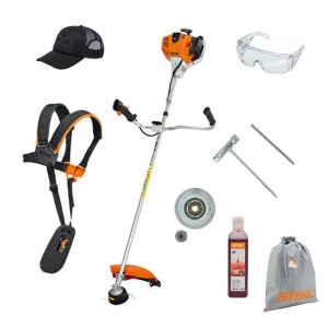 Stihl FS 240 Kosa spalinowa, Imponująca moc 1,7 kW / 2,3 KM, oburęczny uchwyt.