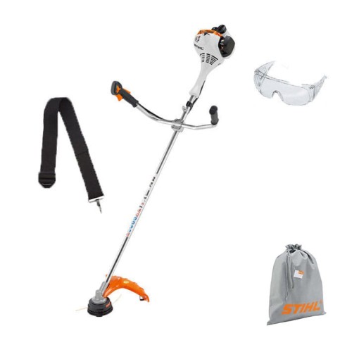 Stihl FS 55 Kosa spalinowa o mocy 1,0 KM i wadze 4,9 kg, z silnikiem 2-MIX oraz uchwytem