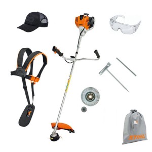Stihl FS 240 Kosa spalinowa, Imponująca moc 1,7 kW / 2,3 KM, oburęczny uchwyt.