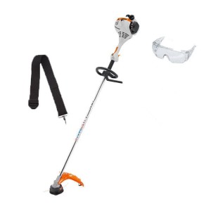 Stihl FS 55 R Kosa spalinowa o mocy 1,0 KM i wadze 4,9 kg, z silnikiem 2-MIX oraz uchwytem obwiedniowym.