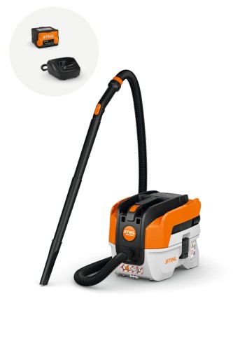 Stihl SEA 50 Odkurzacz akumulatorowy do pracy na mokro i sucho, zestaw z akumulatorem AK 30 S i ładowarką AL 101, zbiornik 8,5 l