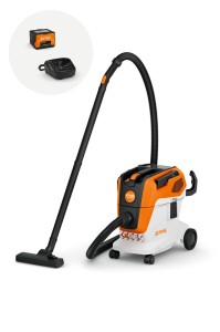 Stihl SEA 60 L Odkurzacz akumulatorowy do pracy na mokro i sucho, zestaw z akumulatorem AK 30 S i ładowarką AL 101, zbiornik 12 l