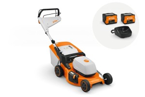 Stihl RMA 253 T Kosiarka akumulatorowa z napędem, zestaw z 2× akumulatorem AK 30 S i ładowarką AL 101, szerokość koszenia 51 cm