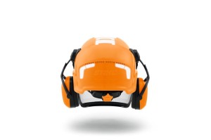Hełm ochronny Stihl ADVANCE X-Vent o wysokiej przepuszczalności światła, pomarańczowy.