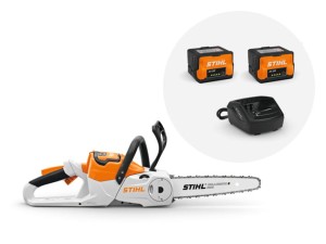 Stihl MSA 60 C-B Pilarka akumulatorowa z dwoma akumulatorami AK 20 i ładowarką AL 101.