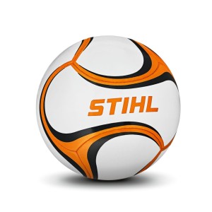 Piłka nożna z logo Stihl.