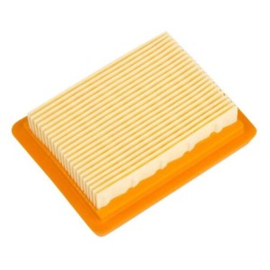 Stihl Filtr powietrza FS 89/131/235, prostokątny z pomarańczową ramką.