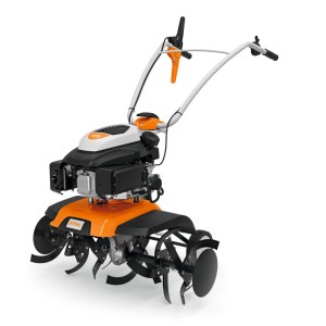Stihl MH 685 Glebogryzarka spalinowa o dużej mocy, pomarańczowo-czarny design.
