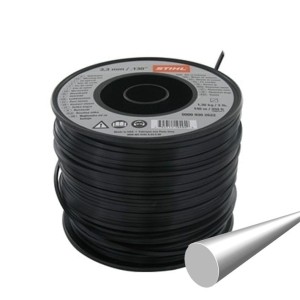 Czarna żyłka tnąca Stihl Ø 3,3 mm x 137,0 m.