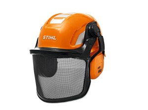 Stihl Hełm zabawka dla dzieci z osłoną twarzy.