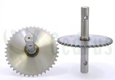 Koło zębate z ośką Pubert Primo;Primo-Pneumatic CZĘŚĆ ORYGINALNA