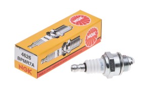 Świeca zapłonowa NGK BPMR7A do pilarek z rezystorem odkręcana końcówka  CZĘŚĆ ORYGINALNA