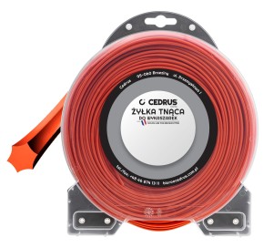 Żyłka tnąca 2.4/90m gwiazdka pomarańcz