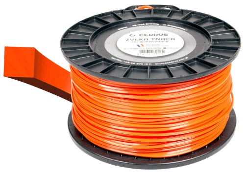 Żyłka tnąca 2.7/170m kwadrat pomarańcz