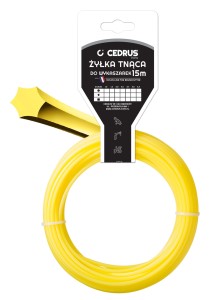 Żyłka tnąca 3.3/15m k gwiazdka żółta