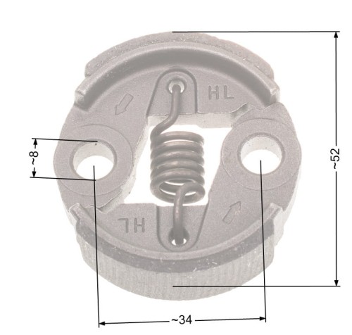 Sprzęgło NAC 49mm małe metalowe wykaszarki marketowe