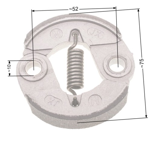 Sprzęgło NAC 75mm duże aluminiowe wykaszarki marketowe