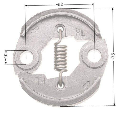 Sprzęgło NAC 75mm duże metalowe wykaszarki marketowe